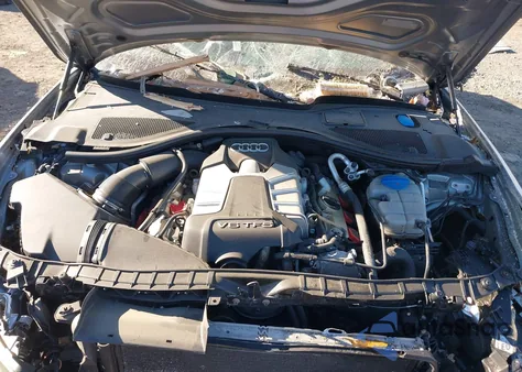 2014 Audi A6 3.0T Premium Plus from USA, damaged, VIN WAUHGAFC7EN122500